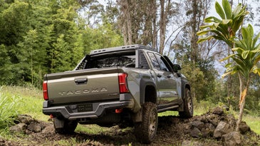The new Tacoma’s shock-absorbing seats help you keep your eyes on the prize