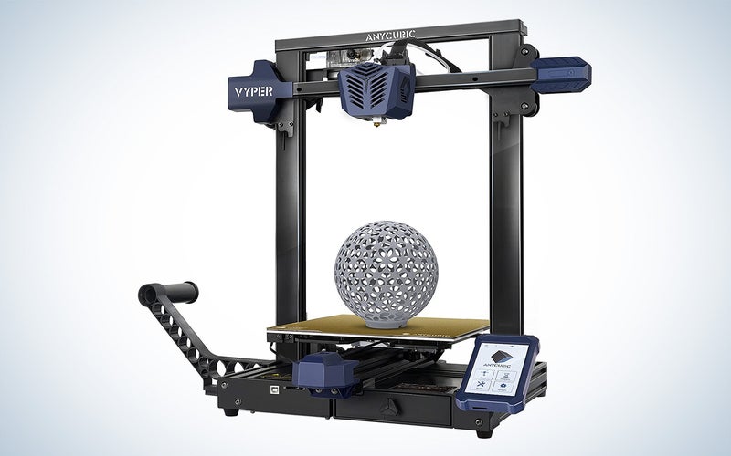 Anycubic Cyper 3D printer with a sphere on the print bed
