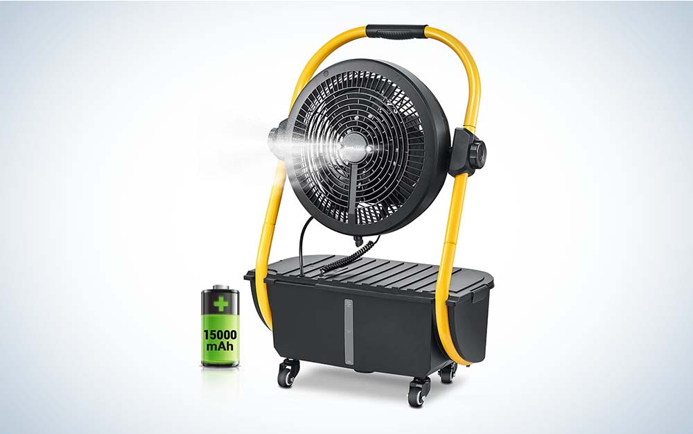 Geek Aire makes the best outdoor misting fan overall.