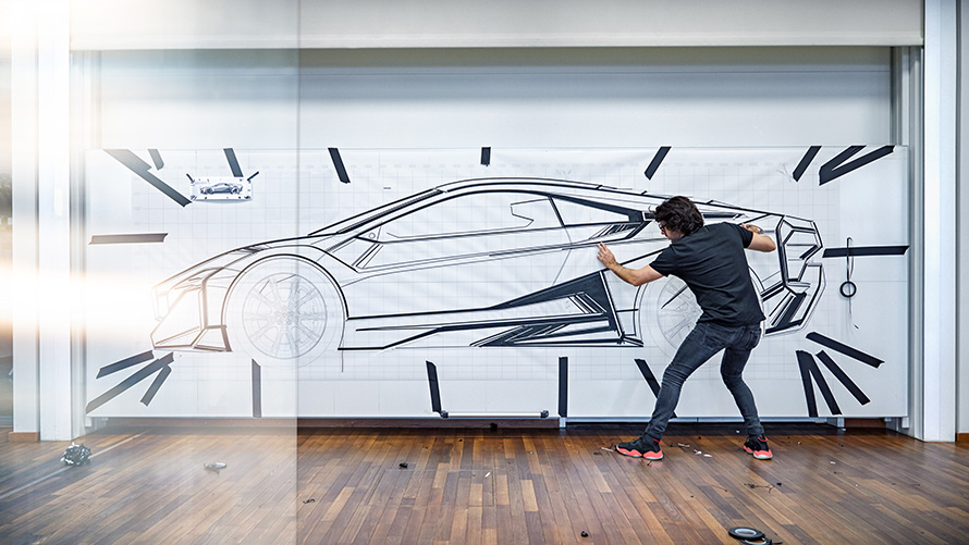 BMW Vision M NEXT, exterior BMW Vision M NEXT, development, exterior, design, side view, sketch