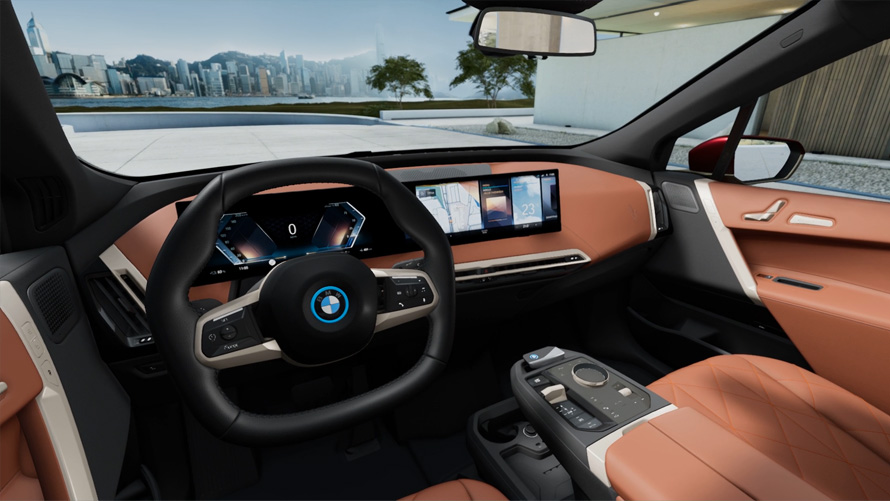 BMW iX i20 electric SUV interior BMW iX i20 2021 electric SUV interior