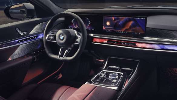 Cockpit BMW 7 Series Sedan G70 ICE 740i M sports package BMW 7 Series Sedan G70 ICE 740i M sports package interior view cockpit