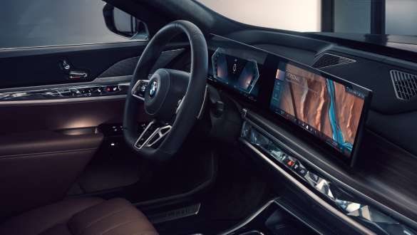 BMW 7 Series Protection G73 interior BMW 7 Series Protection G73 interior dashboard and steering wheel
