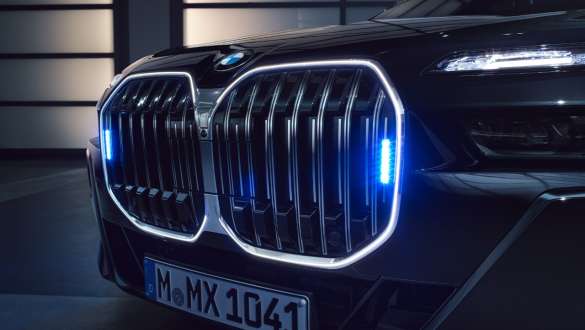 BMW 7 Series Protection G73 BMW kidney and front beacon BMW 7 Series Protection G73 BMW kidney and front beacon detail shoot