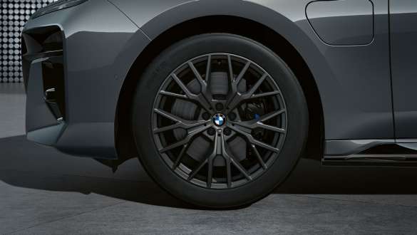 20” M Performance light alloy wheel Y-spoke 911 M Jet Black matt, summer complete wheel set BMW i7 M70 xDrive Sedan G70 BMW i7 M70 xDrive Sedan G70 20” M Performance light alloy wheel Y-spoke 911 M Jet Black matt, summer complete wheel set