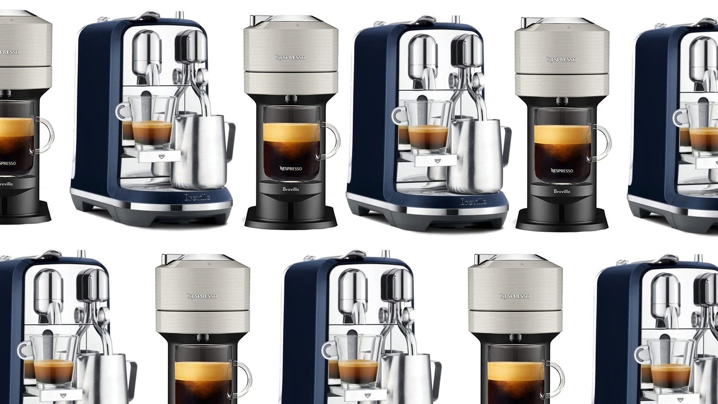 Breville Nespresso machines in a fancy pattern for Mother's Day